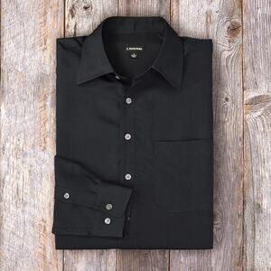 J. PETERMAN Men's JG John Garfield Silk Shirt in Black